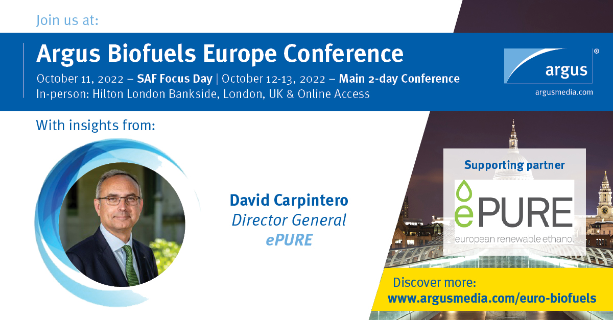 Argus Biofuels Europe Conference ePURE